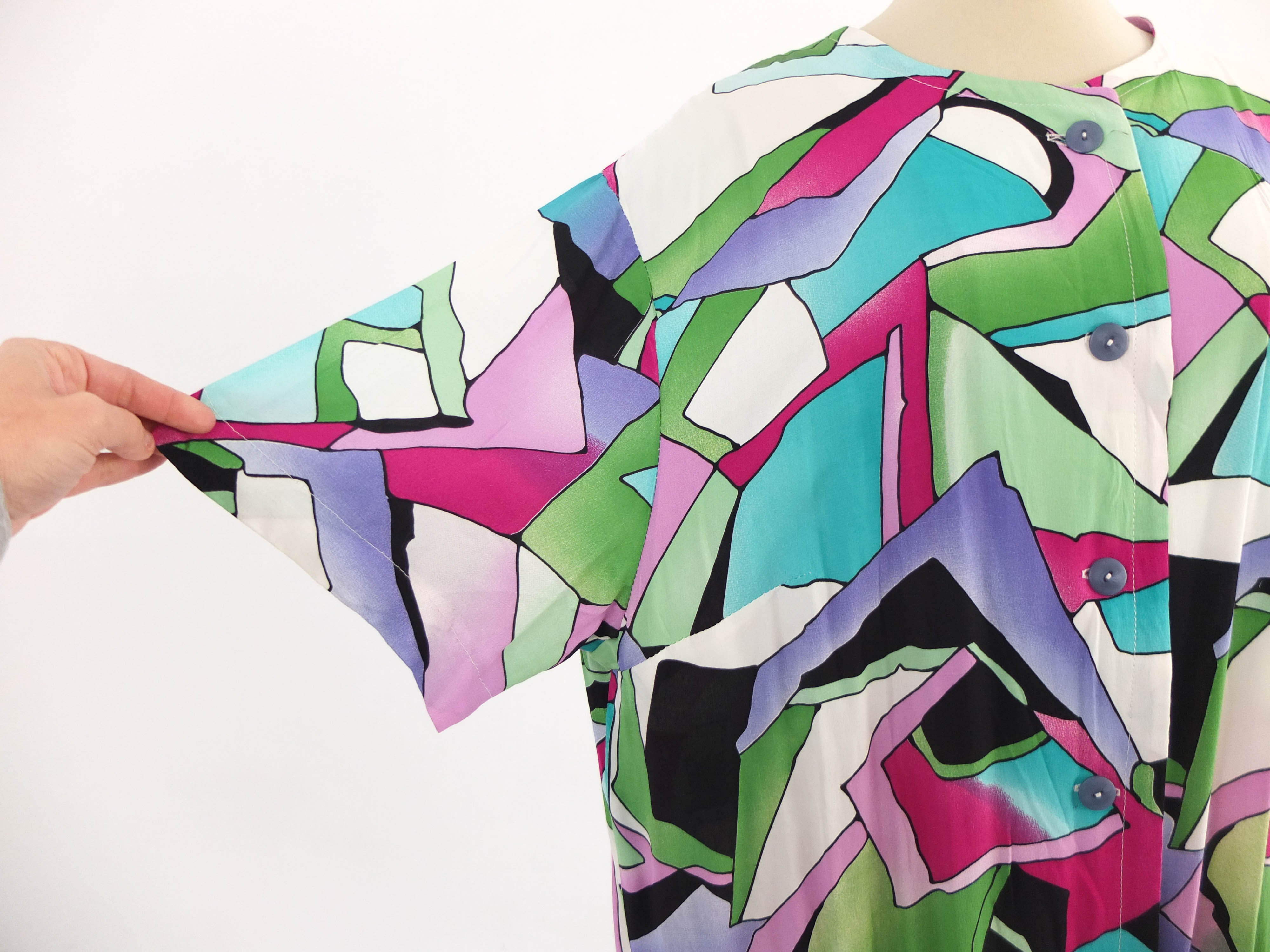 Blusa multicolor oversized 80s RebecaVintageShop