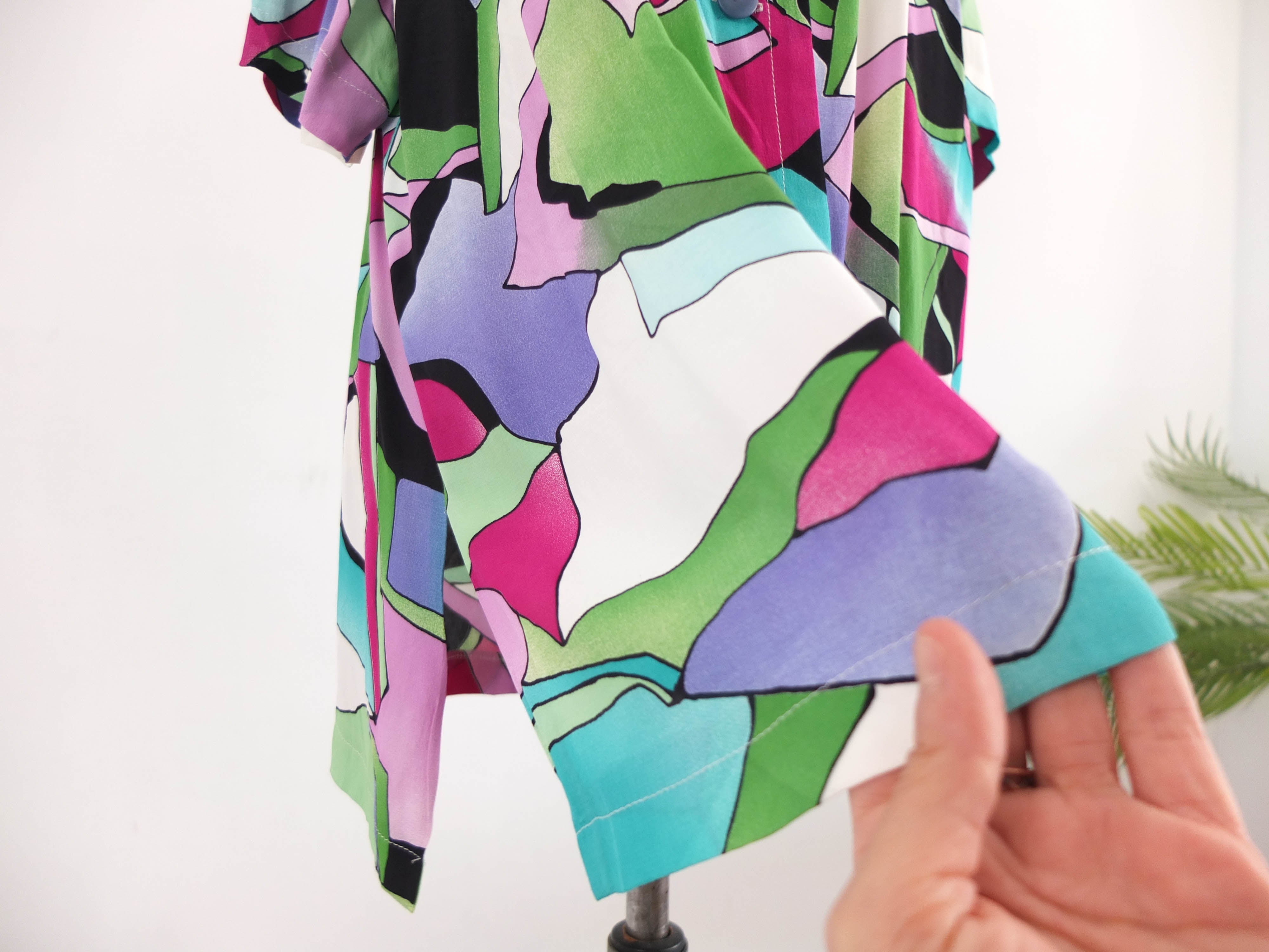 Blusa multicolor oversized 80s RebecaVintageShop