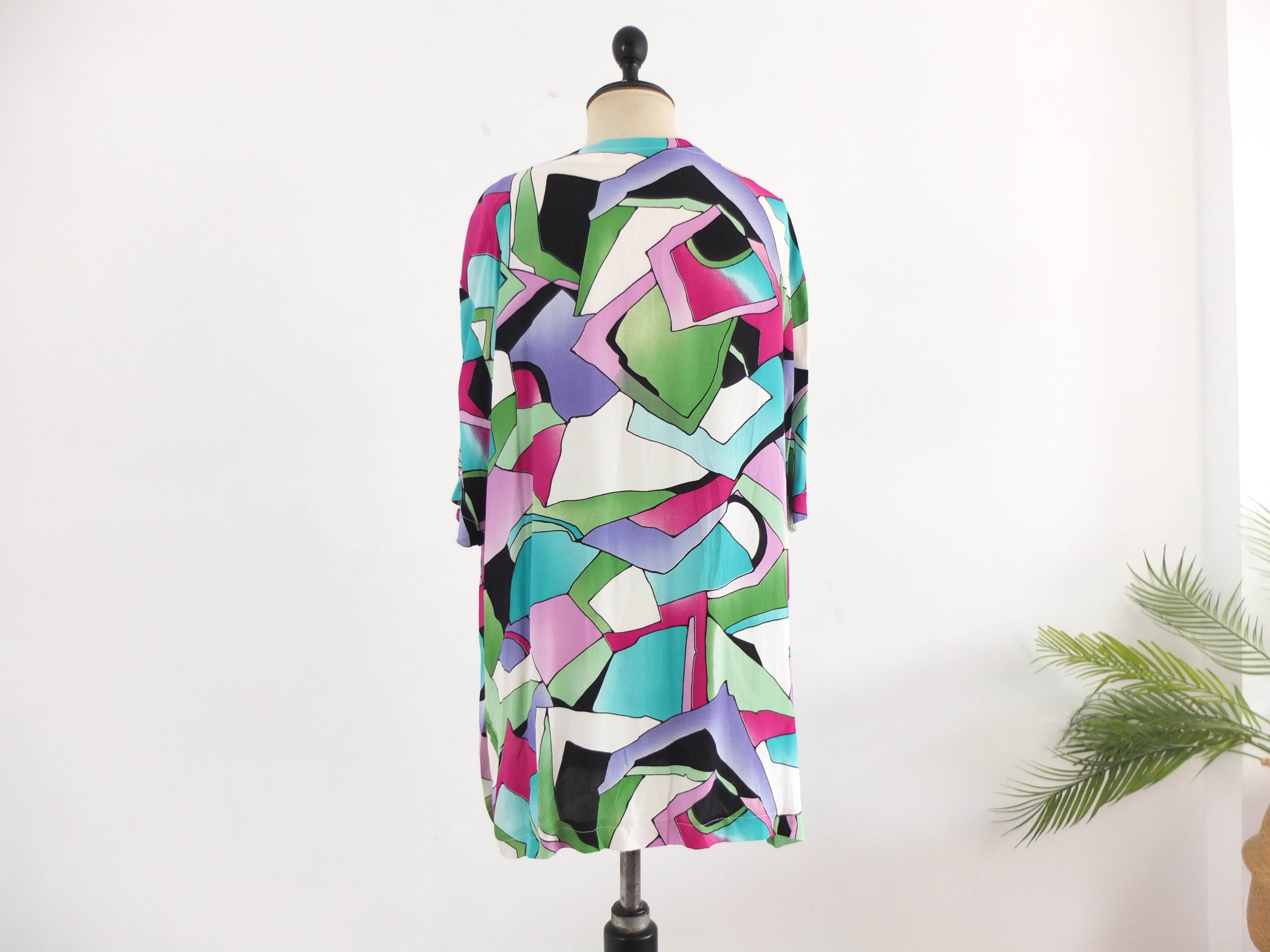 Blusa multicolor oversized 80s RebecaVintageShop