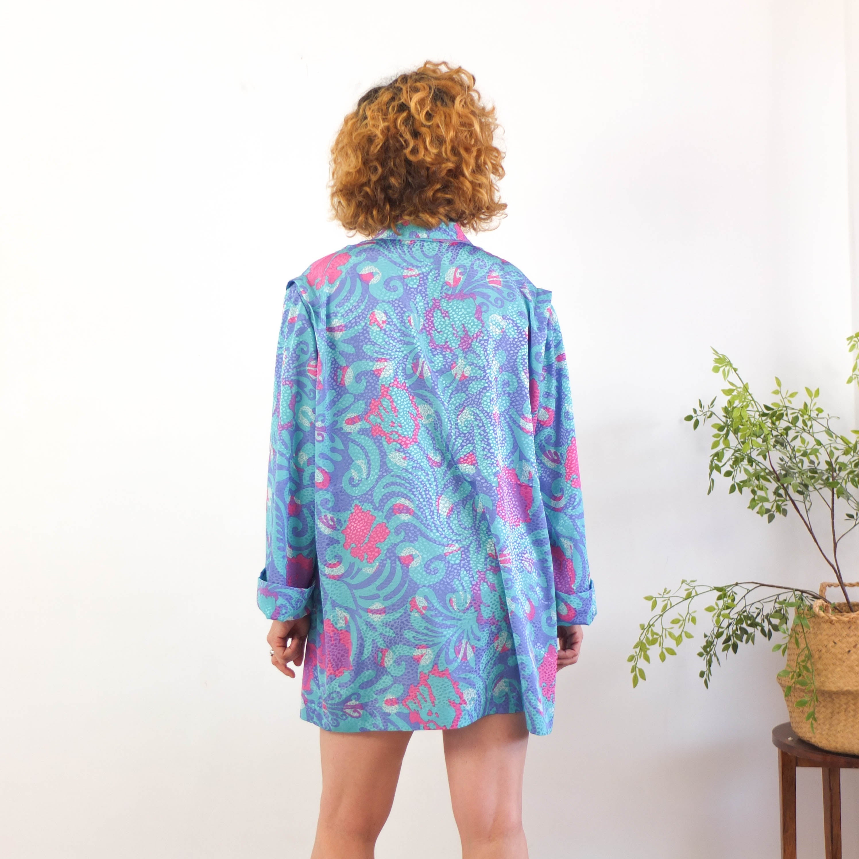 80s abstract print oversized blazer - Size L/XL RebecaVintageShop
