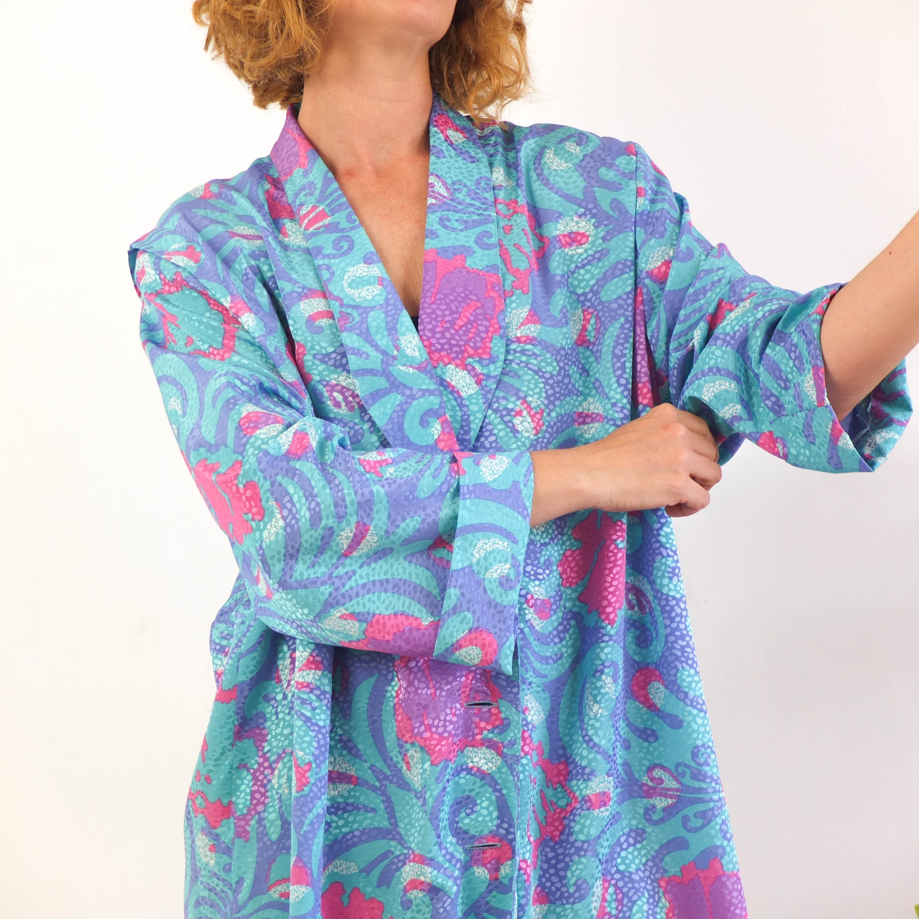 80s abstract print oversized blazer - Size L/XL RebecaVintageShop