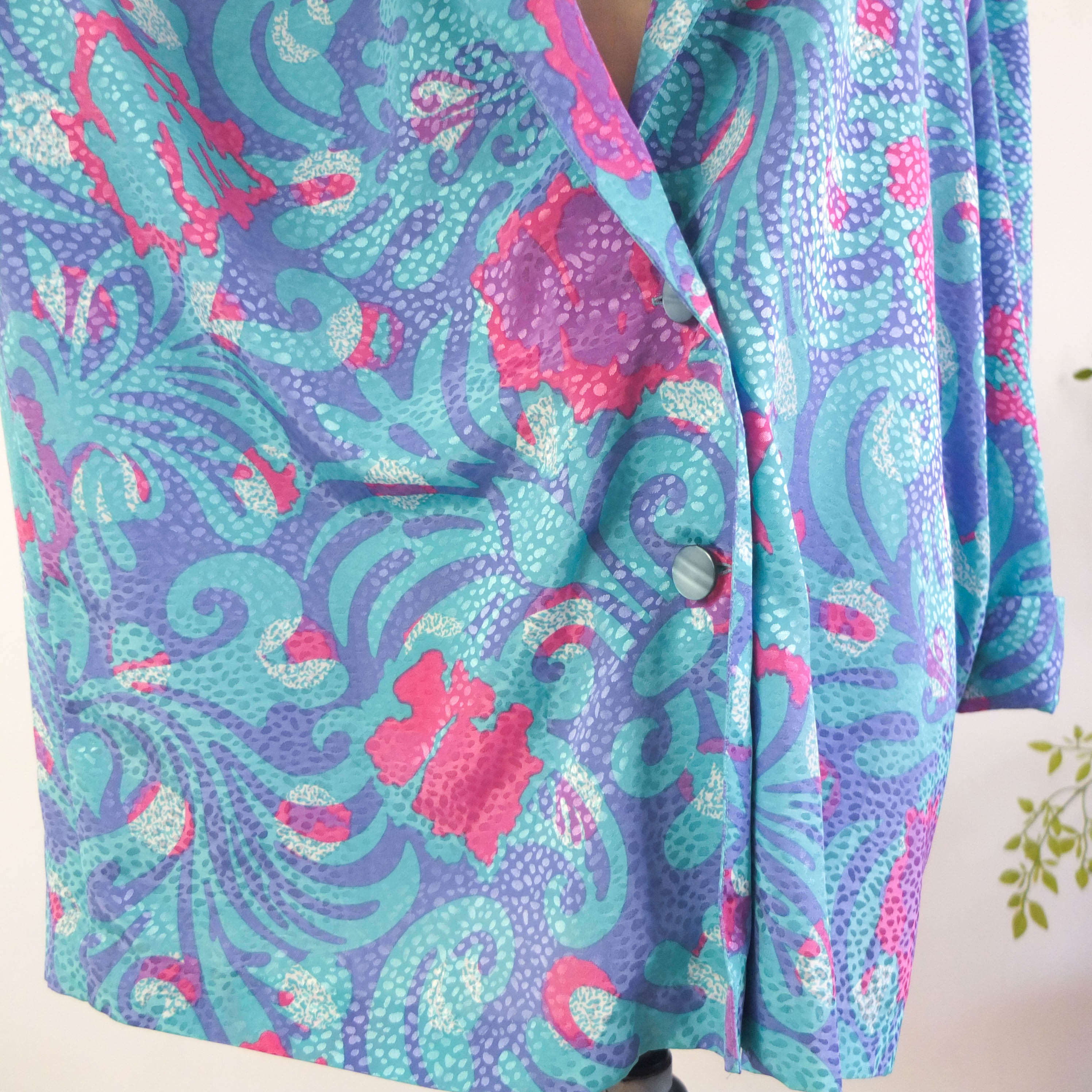 80s abstract print oversized blazer - Size L/XL RebecaVintageShop