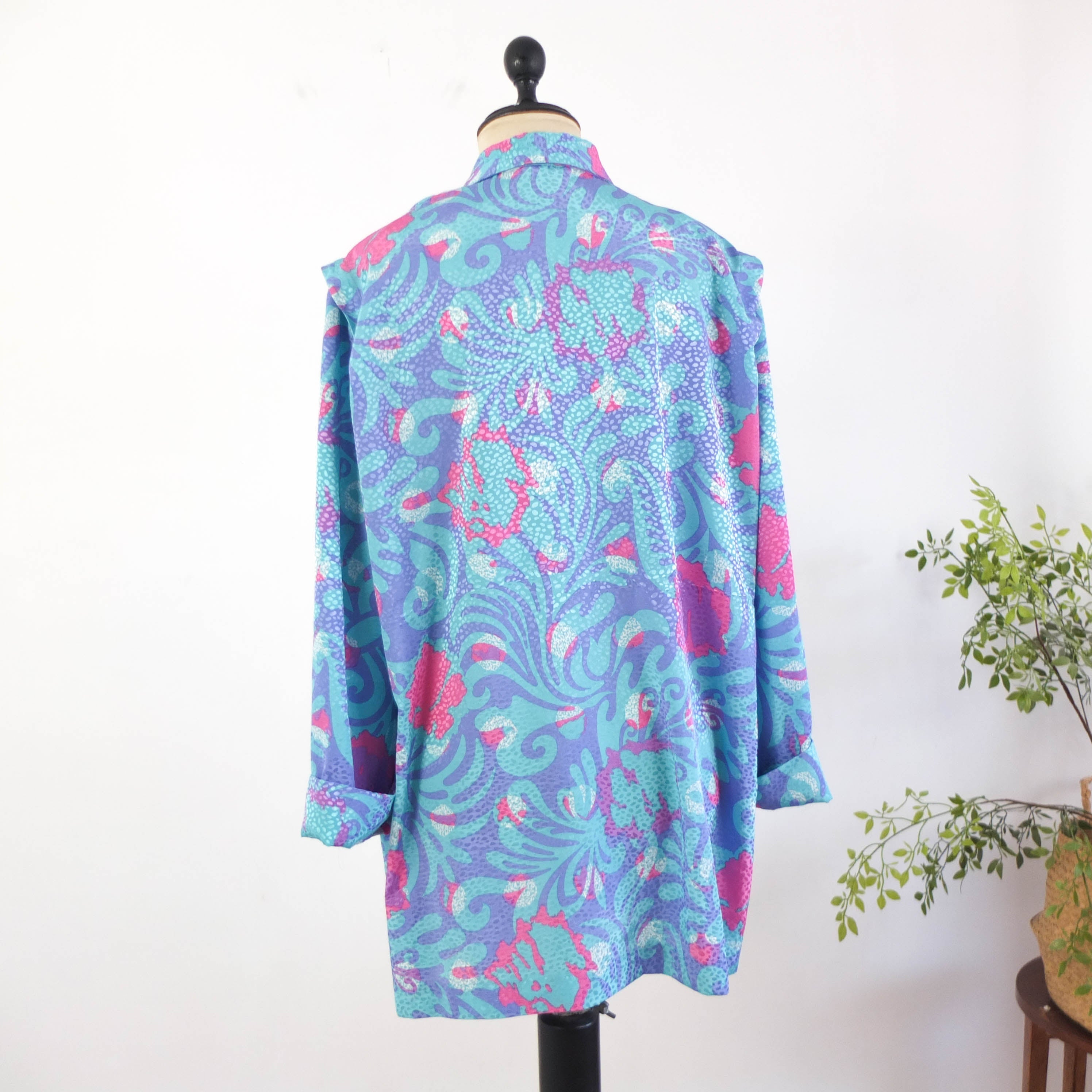 80s abstract print oversized blazer - Size L/XL RebecaVintageShop