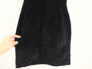 Mini vestido de terciopelo negro 90s vintage RebecaVintageShop