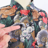 Vintage 80s floral puff sleeve blouse - Size XL/2XL RebecaVintageShop