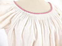 Vestido manga abullonada vintage 70s estilo campesina RebecaVintageShop
