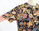 Camisa vintage abstracta multicolor 80s - M/L