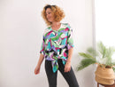 Blusa multicolor oversized 80s RebecaVintageShop