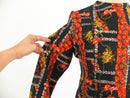 Vintage 70s floral mod mini dress with long sleeve - Size M RebecaVintageShop