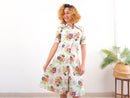 Vestido estampado 70s para mujer talla M