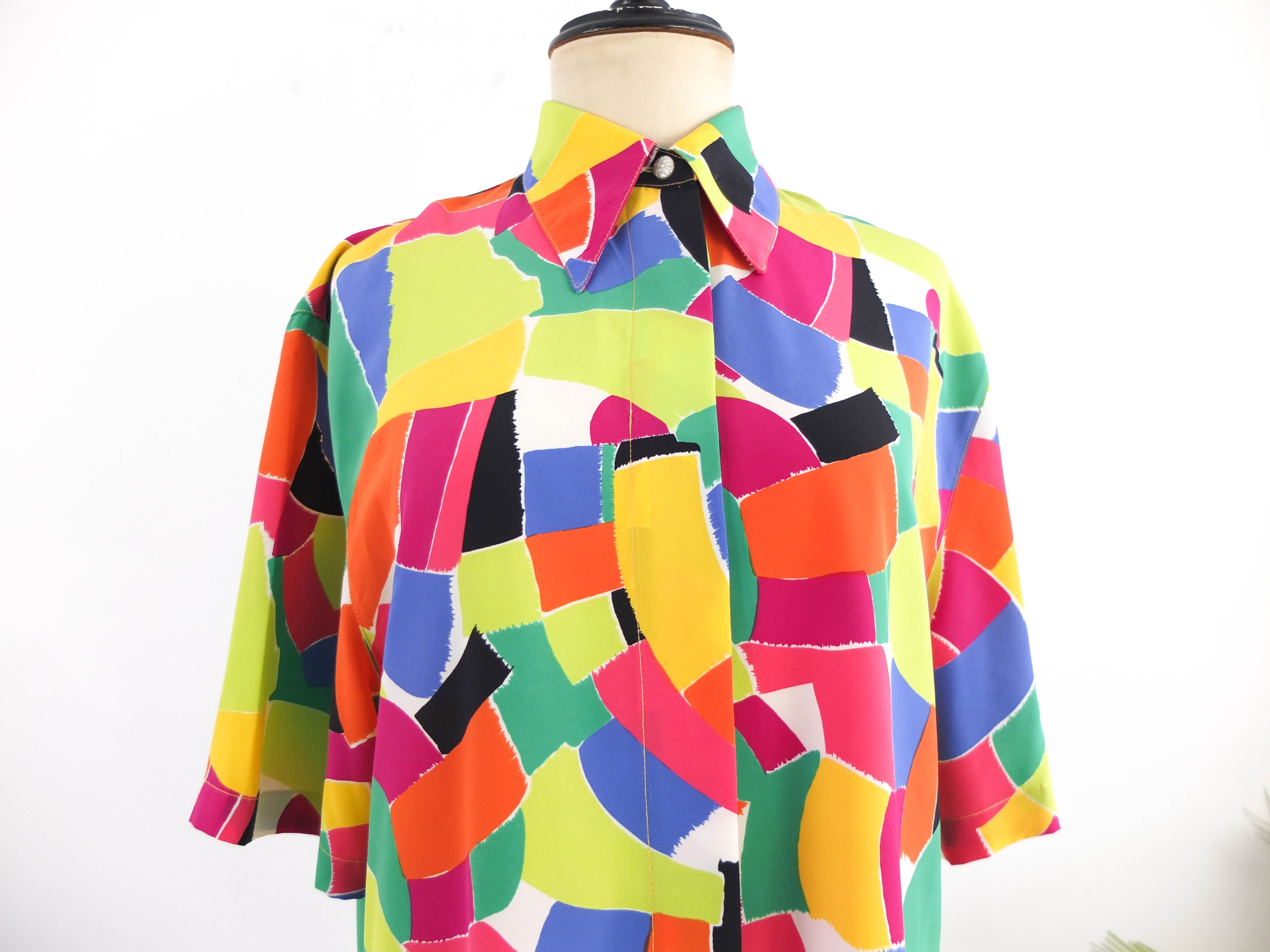 Camisa estampada vintage 90s - M