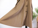 Trench marron vintage de los 80s con capucha RebecaVintageShop