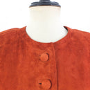 Vintage 80s brown suede jacket - Size L RebecaVintageShop