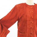 Vintage 80s brown suede jacket - Size L RebecaVintageShop