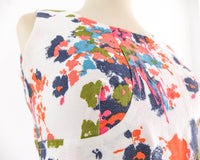 Mini vestido mod de flores 60s vintage - M