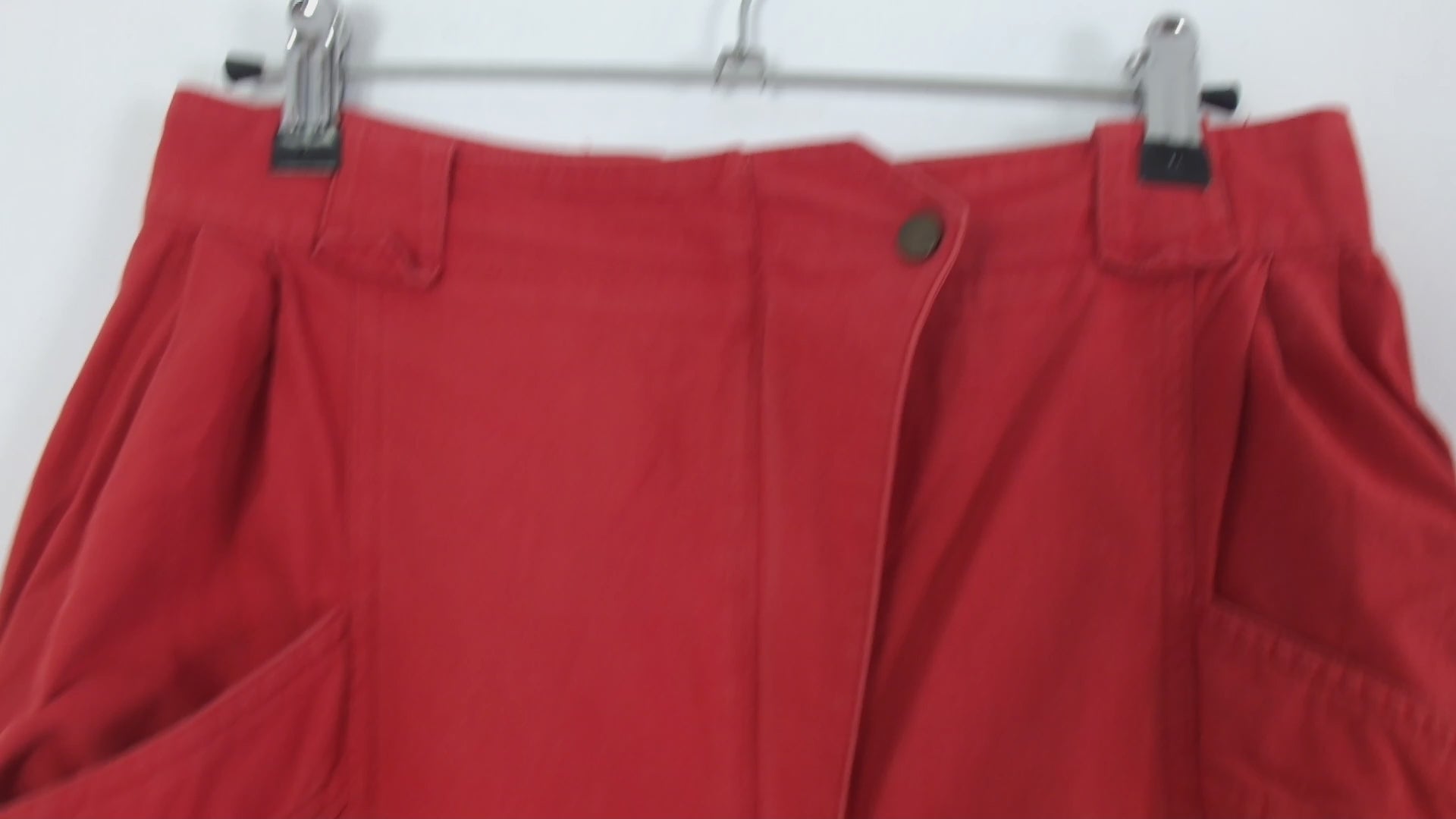 Pantalón de cintura alta rojo 80s vintage de  Burberrys