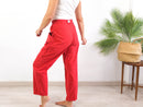 Pantalón de cintura alta rojo 80s vintage de  Burberrys