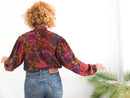 Blusa de flores con manga abullonada vintage 80s RebecaVintageShop