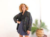 Chaqueta acolchada retro 80s para mujer